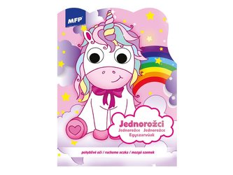 Omalovánky MFP A4 pohyblivé oči Jednorožci 210x270mm/16