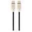 Gembird kábel nabíjací USB-C (M) na USB-C (M), 60W Power Delivery, opletený, 1 m, čierny