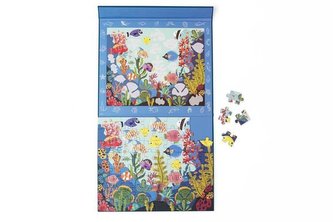 Scratch Puzzle magnetyczne 2w1 Szukaj z Lupą -Ocean 80 elementów