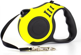 Samonavíjecí vodítko Bone pro psa 3m Žlutá