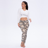 Push-Up legíny Melody, Camo Sand, NP L