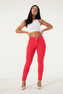 Push-Up pletené legíny Melody, red, NP M