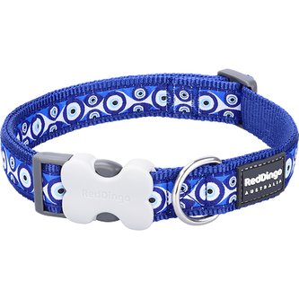 Obojek RD 15 mm x 24-36 cm - Evil Eye Tm.Modrá Obojek RD 15 mm x 24-36 cm - Evil Eye Tm.Modrá