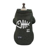 Mikina pro psa rybí kost - Tmavě zelená M