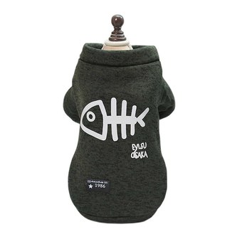 Mikina pro psa rybí kost - Tmavě zelená M