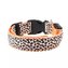 LED Obojek pro psa vzor Leopard /Oranžová S