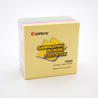 Samolepící bloček 76x76mm, 400 listů Strong D5005