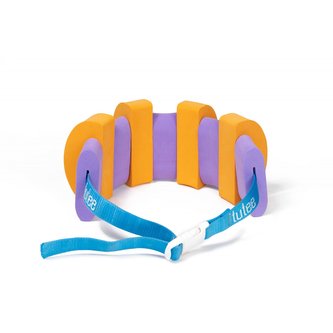 Plavecký pás 9 dílků Oranžová/Fialová
