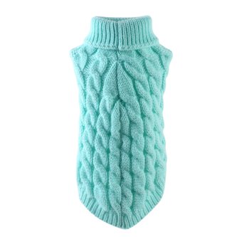 Svetr/rolák pro psa Spring - Modrá M