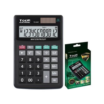 Kalkulačka KW-TR-2296T voděodolná 12míst černá