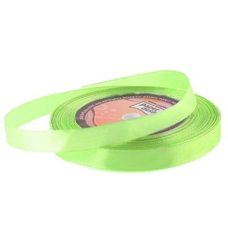 Stuha saténová 12 mm/32 m - zařící zelená
