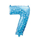 Nafukovací číslice '7' modrá 61 cm