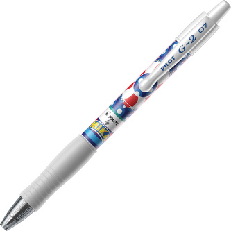 Gelové pero "G-2 - Mika Limited Edition", modrá, 0,32 mm, stiskací mechanismus, PILOT