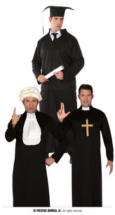Student/kněz/soudce kostým pro dospělé L 52/54