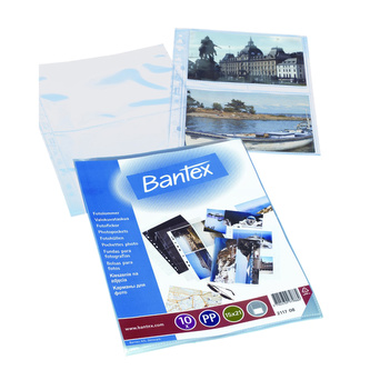Bantex, Kapsa na foto 15x21 cm, A4, transparentní, bal. 10 ks