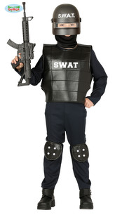Policista SWAT kostým dětský 10-12 let