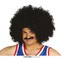 Super velká kudrnatá černá paruka