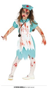 Zombie zdravotní sestra - dětský kostým 10-12 let