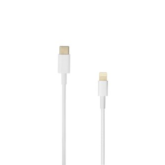 SBOX kabel iPhone/8pin M- typ C M, 1m, retail, bílá