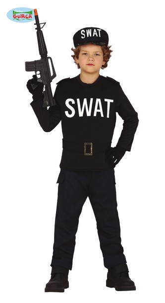 SWAT kostým dětský policista S.W.A.T 5-6 let