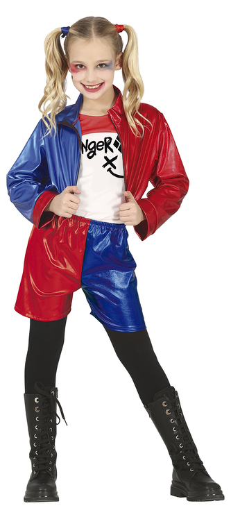 Harley Quinn dětský kostým 3-4 roky