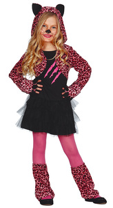 Kostým leopard pink 10-12 let