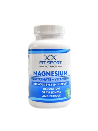 Fitsport - Magnesium bisglycinate +vitamin B6 120 vege tablet