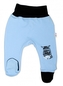 Baby Nellys Kojenecké polodupačky, modré - Zebra, vel. 56; 56 (1-2m)