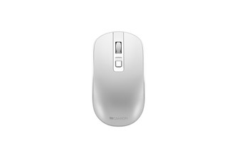 Myš "MW-18", bílá, bezdrátová, optická, USB, dobíjecí, CANYON CNS-CMSW18PW