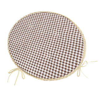 Sedák BERTA kulatý hladký - Kostička hnědá - průměr 40 cm