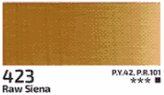 Akrylová barva Rosa 75ml – 423 raw sienna