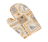 Kuchyňská chňapka - Velikonoce - Slepička oranžová, béžová - 28x18 cm