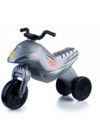 Odrážedlo Super Bike - stříbrné 44 cm