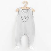 Kojenecké bavlněné dupačky New Baby Srdíčka - velikost 74 (6-9m)