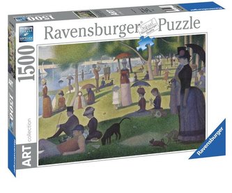 Puzzle Georges Seurat: Nedělní odpoledne na ostrově Grande Jatte 1500 dílků