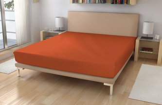 Jersey prostěradlo EXKLUSIVE Hnědá 180/200