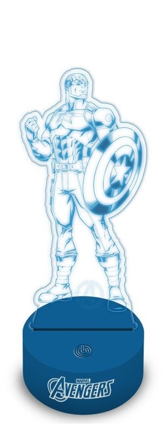 EUROSWAN Akrylová 3D LED lampička Avengers Plast, Akryl EUROSWAN Akrylová 3D LED lampička Avengers Plast, Akryl