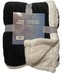 JERRY FABRICS Deka microflanel super soft s beránkem Černá  Polyester, 150/200 cm