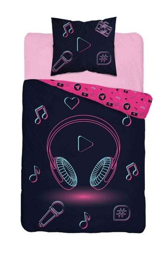 DETEXPOL Povlečení Music  Bavlna, 140/200, 70/80 cm