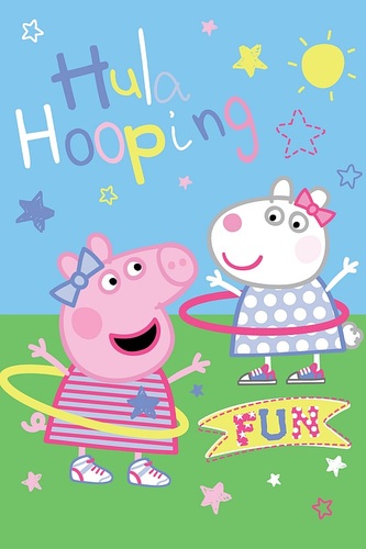 JERRY FABRICS Fleece deka Peppa Pig  Polyester, 100/150 cm