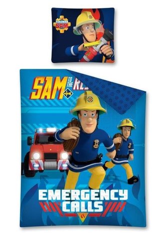 DETEXPOL Povlečení Požárník Sam Emergency  Bavlna, 140/200, 70/80 cm