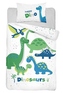 DETEXPOL Bambusové povlečení do postýlky Dinosaurus blue  Bavlna, Bambus, 100/135, 40/60 cm