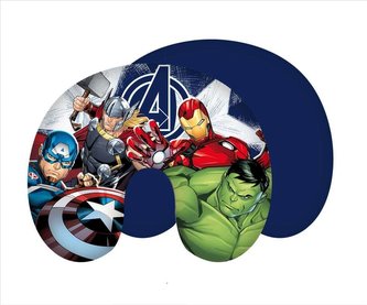 JERRY FABRICS Cestovní polštářek Avengers Heroes Polyester, 1x28/33 cm