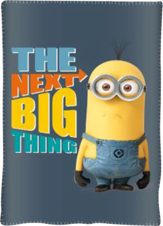 Fleece deka Mimoni šedá 100/150