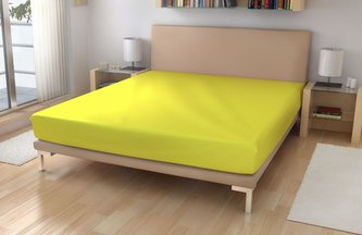 Jersey prostěradlo EXKLUSIVE Citrón180/200