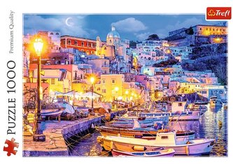 Puzzle 1000 Wyspa Procida nocą, Włochy TREFL Puzzle 1000 Wyspa Procida nocą, Włochy TREFL