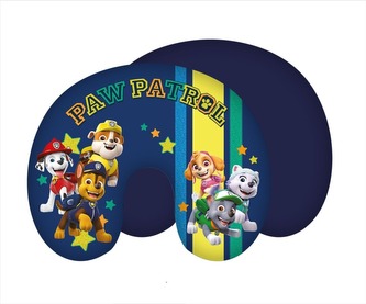 JERRY FABRICS Cestovní polštářek Paw Patrol Stars Polyester, 1x28/33 cm