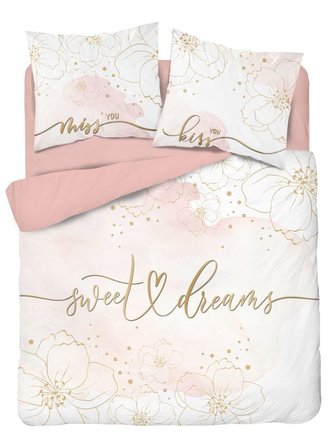 DETEXPOL Francouzské povlečení Sweet Dreams  Bavlna, 220/200, 2x70/80 cm