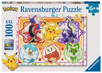 Puzzle Hraví Pokémoni 100 dílků