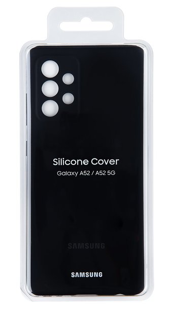 EF-PA525TBE Samsung Silikonový Kryt pro Galaxy A52/A52 5G/A52s Black (Pošk. Balení)